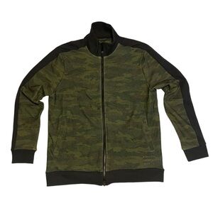 Green Camo Jacket with Dual Zip Size M